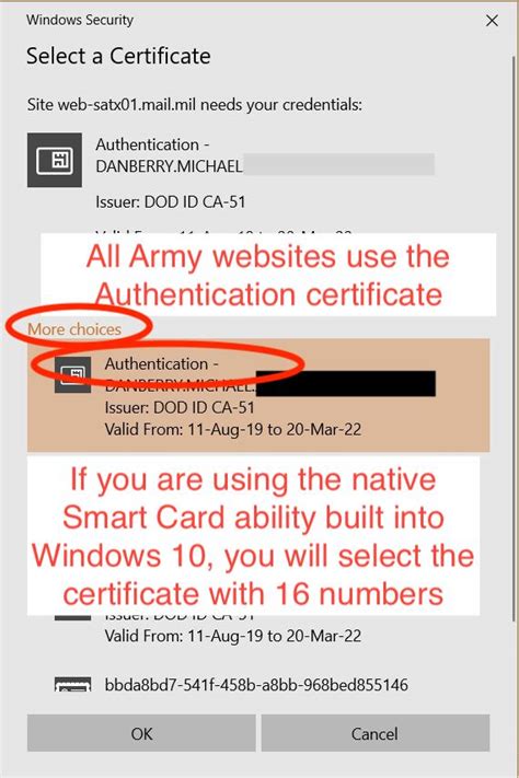 personal certificates missing smart card|cac card not showing certificates.